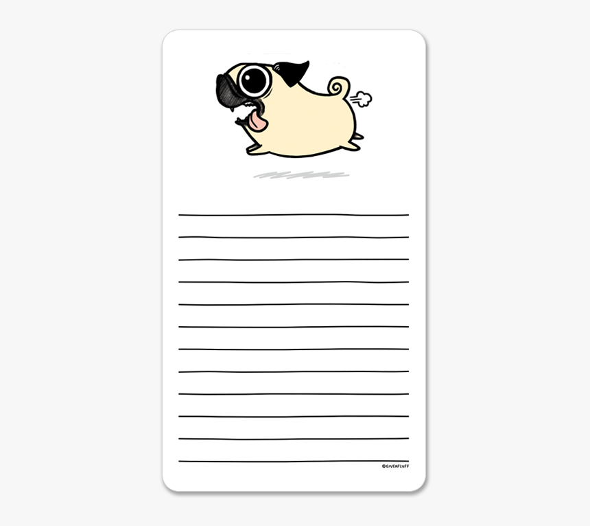Pug Stationery Paper, HD Png Download