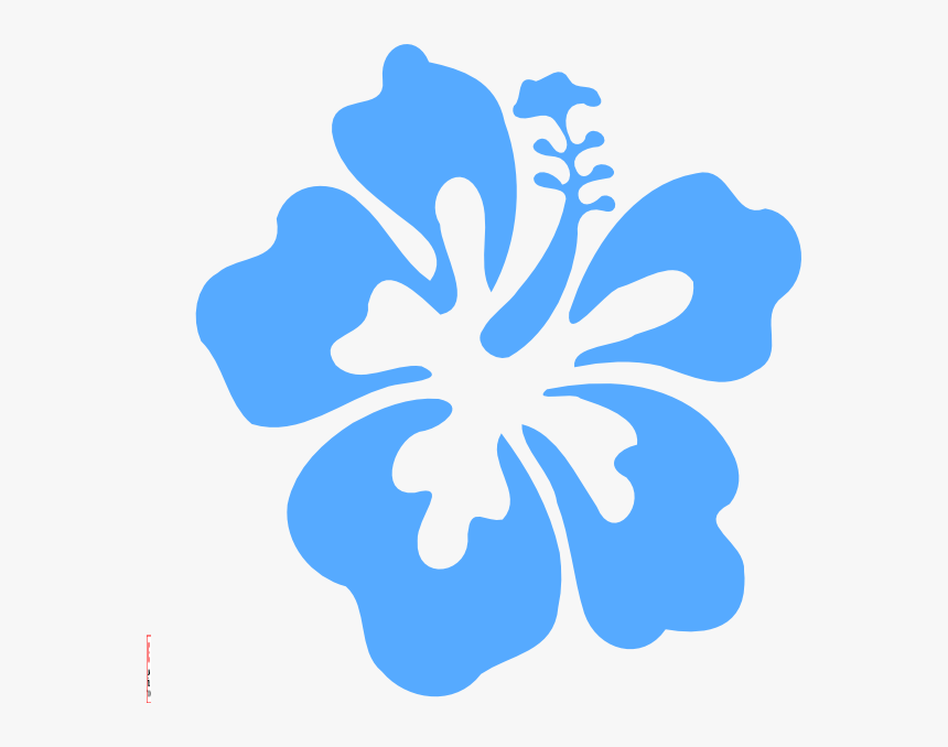 Coral Hibiscus Clip Art - Hibiscus Flower Clipart Blue, HD Png Download