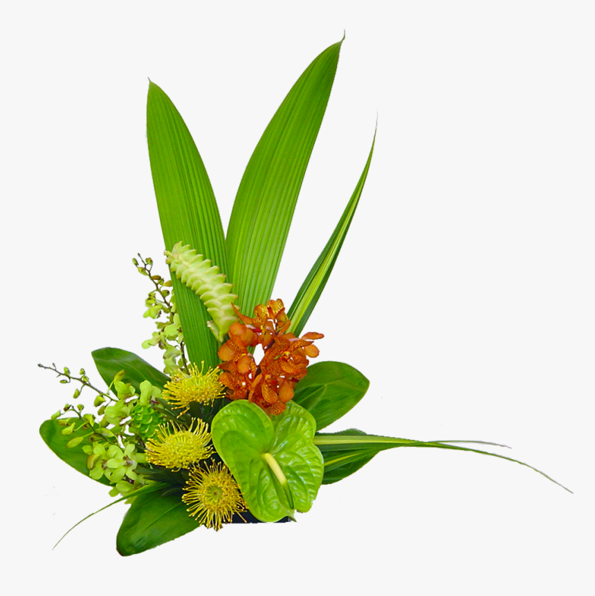 Tropical Sunrise Hawaiian Flowers Bouquet Hawaiian - Hawaiian Tropical Flowers Png, Transparent Png