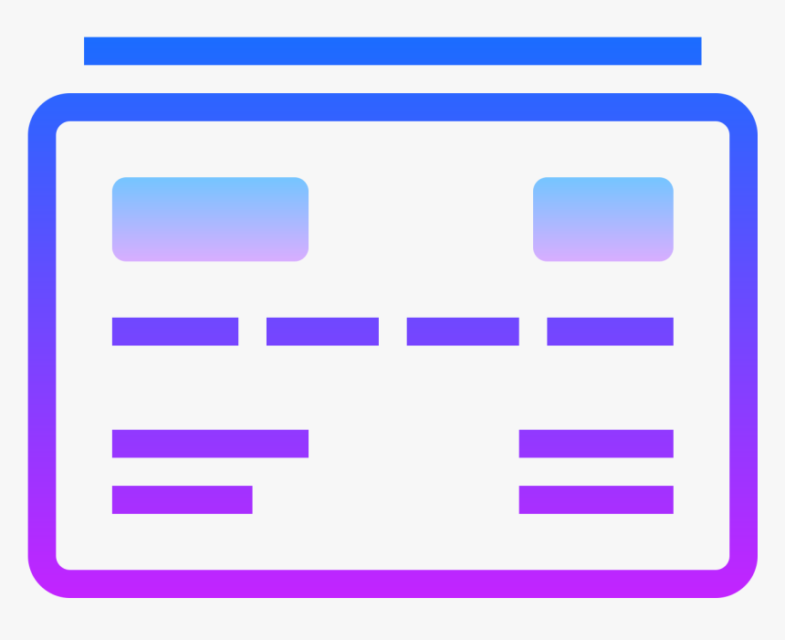 This Icon Is An Outline Of A Rectangle With Curved, HD Png Download