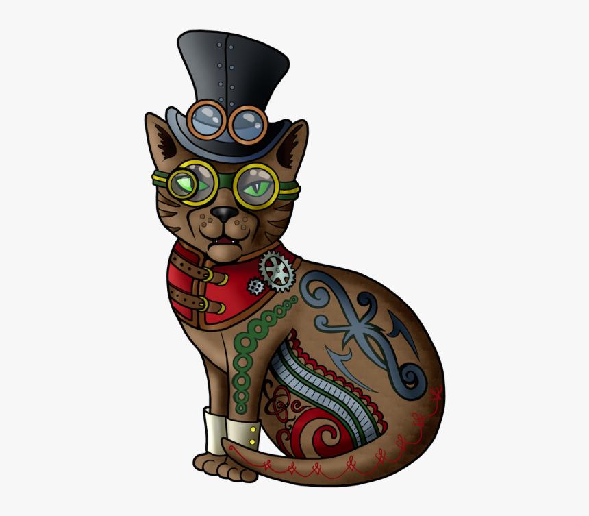 Animated Catbot Mkiii - Cartoon Steam Punk Cats, HD Png Download