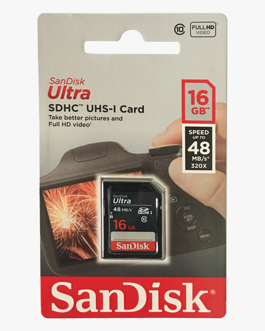 Sd Sandisk Ultra 16gb, HD Png Download
