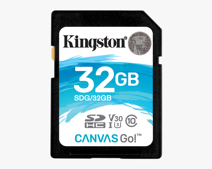 Memory Card Kingston Canvas Go Sdhc, 32 Gb, Black / - Kingston Canvas Go 512gb, HD Png Download