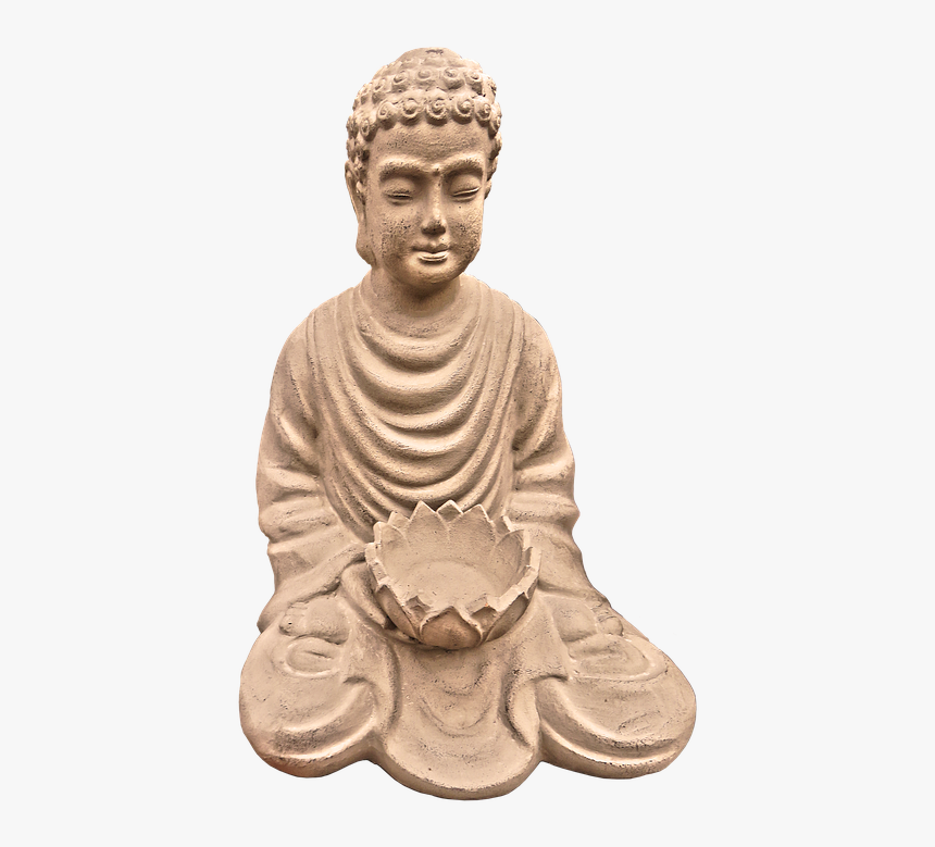 Buddha, Figure, Begging Bowl, Ceramic, Sitting - Begging Buddha, HD Png Download