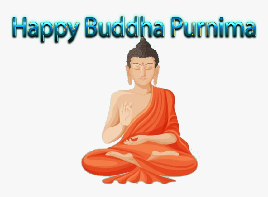 Happy Buddha Purnima Png Free Images - Gautama Buddha, Transparent Png