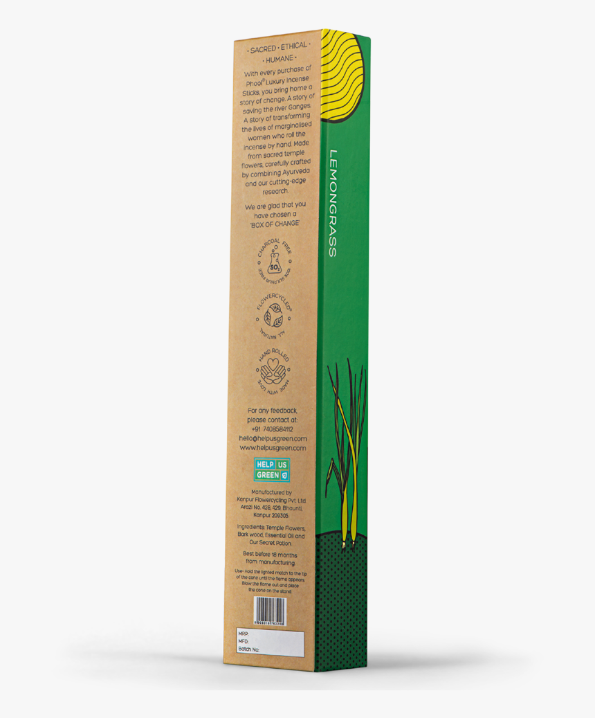 Phool Lemongrass Incense Sticks - Hierochloe, HD Png Download
