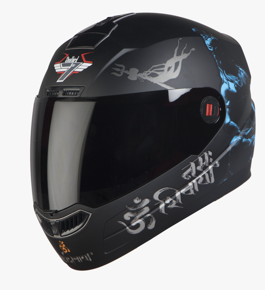 Sba-1 Mahadev Mat Black With Blue - Steelbird Sba 1 Mahadev, HD Png Download