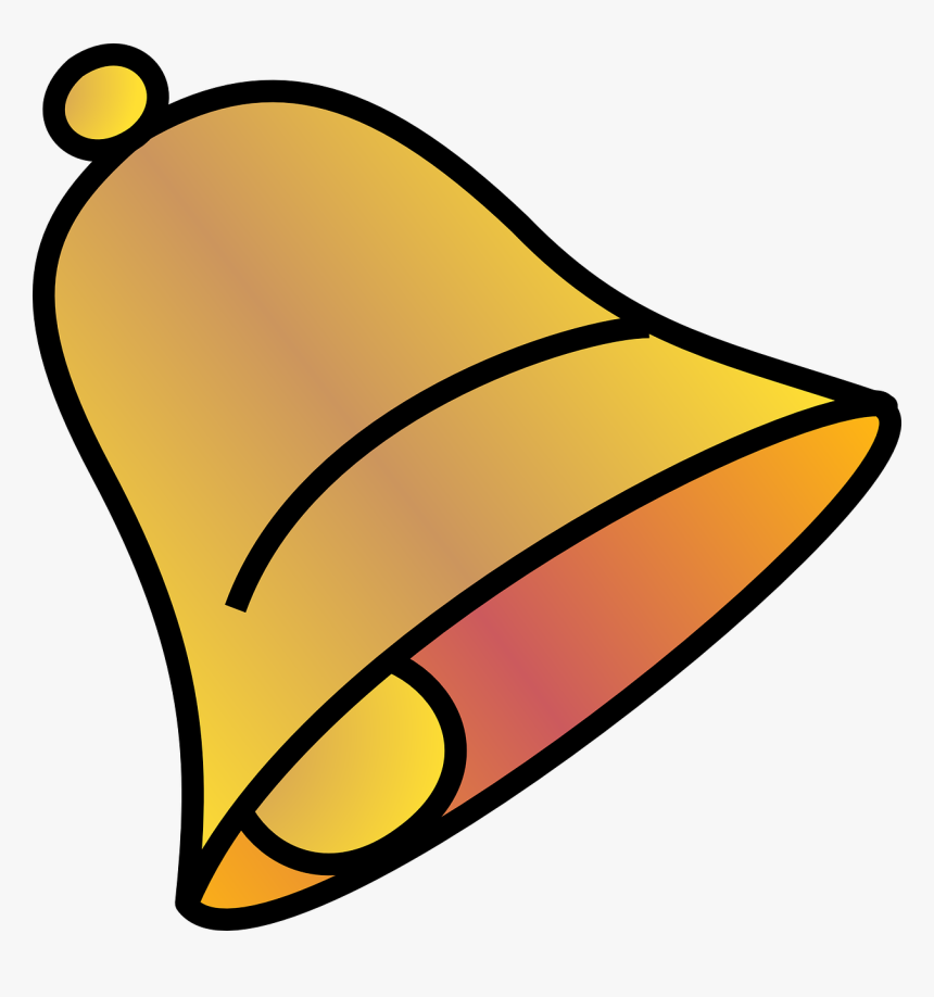 Bell, Church, Gold, Temple, Jingle, Ring, School - Clip Art Bell, HD Png Download