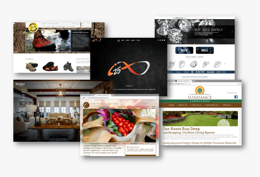 Examples Of Web Designs By Jlb - Online Advertising, HD Png Download