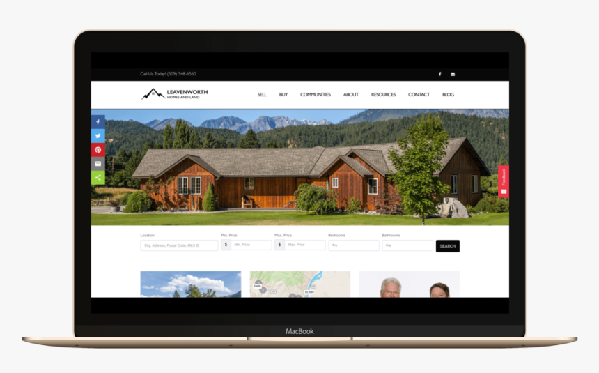 Idx Wordpress Real Estate Website Design - Web Design, HD Png Download