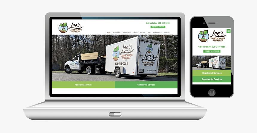 Website Design For Landscaping Business - Online Advertising, HD Png Download