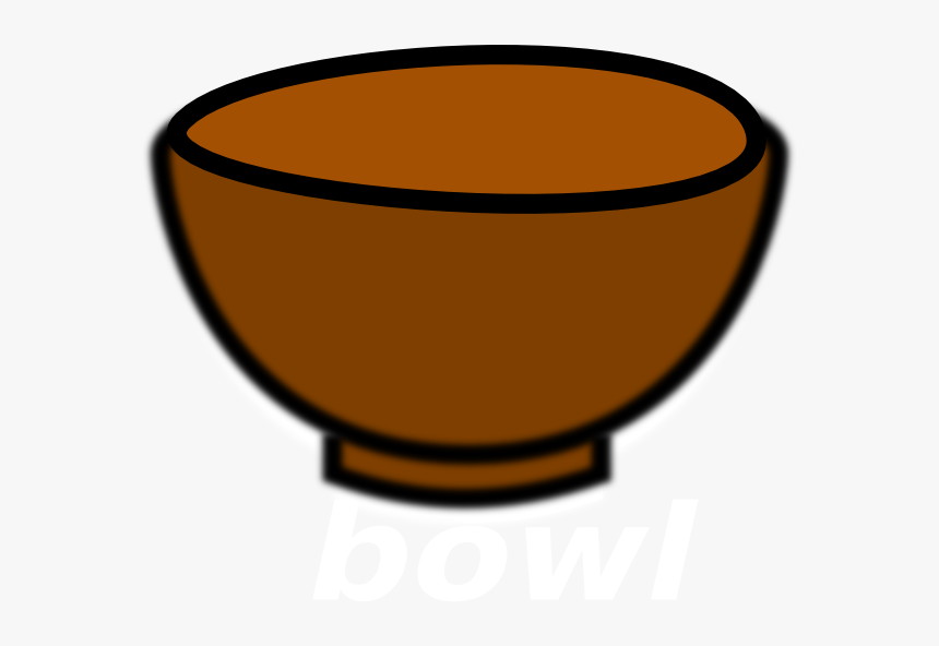 Bowl Cliparts - Brown Bowl Clipart, HD Png Download