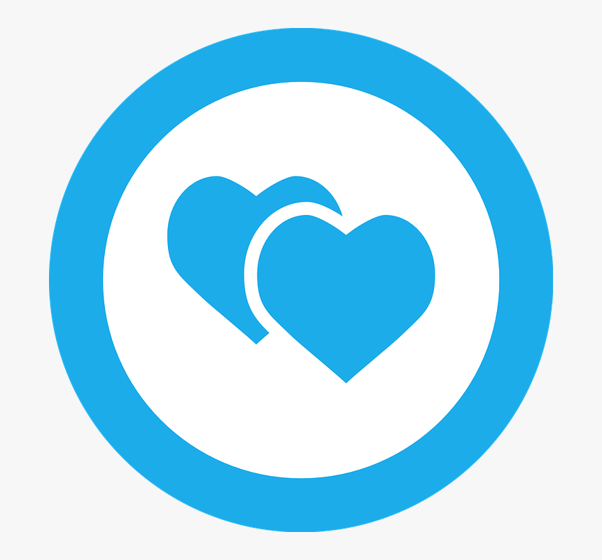 Hearts, Love, Shapes, Blue, Sky Blue, Lighter, Symbols - Arrow Icon Png Blue, Transparent Png