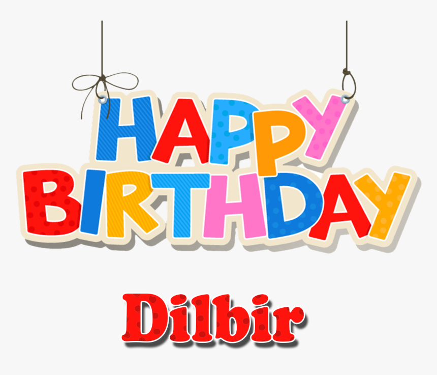 Dilbir Happy Birthday Name Png - Happy Birthday Aryan Png, Transparent Png