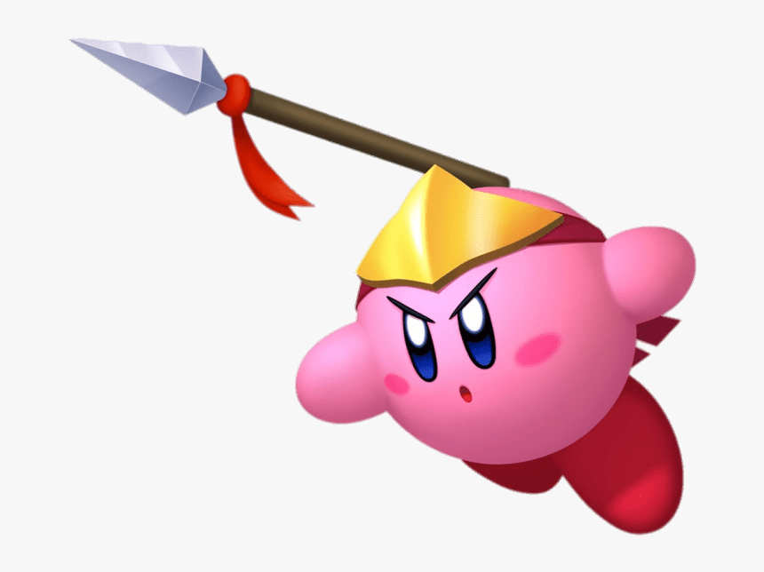 Kirby With A Spear - Kirby's Return To Dreamland Sence, HD Png Download