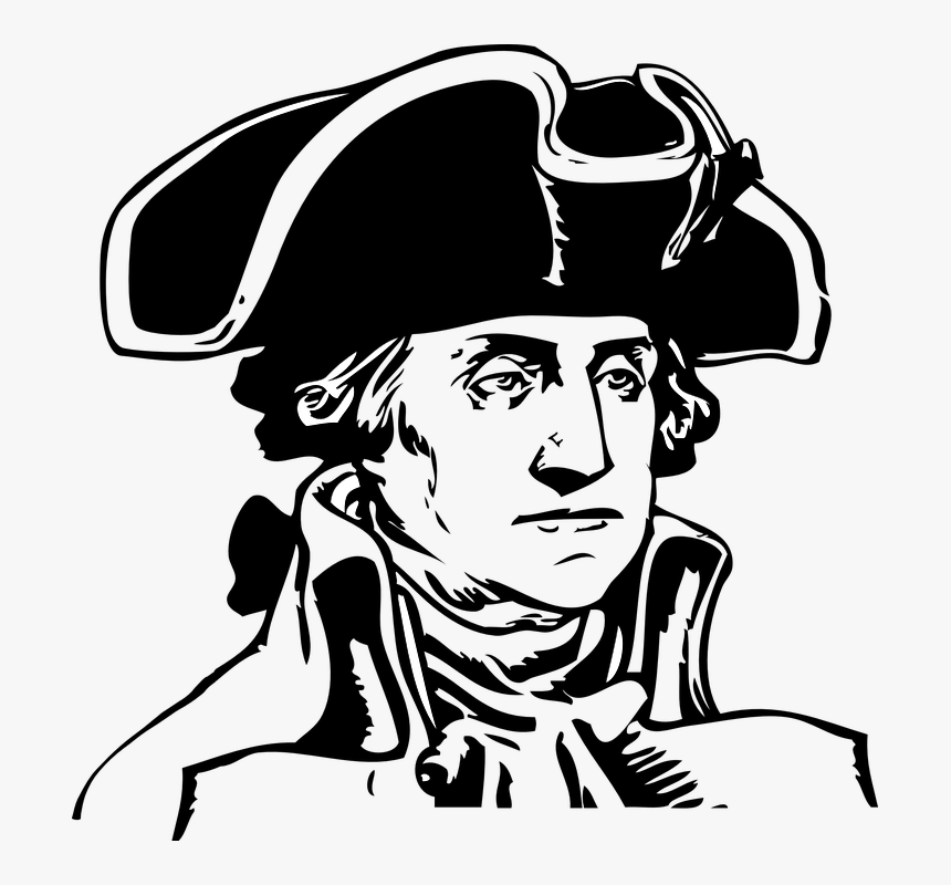 George, Washington, America, President, Usa, Us, United - George Washington Line Art, HD Png Download