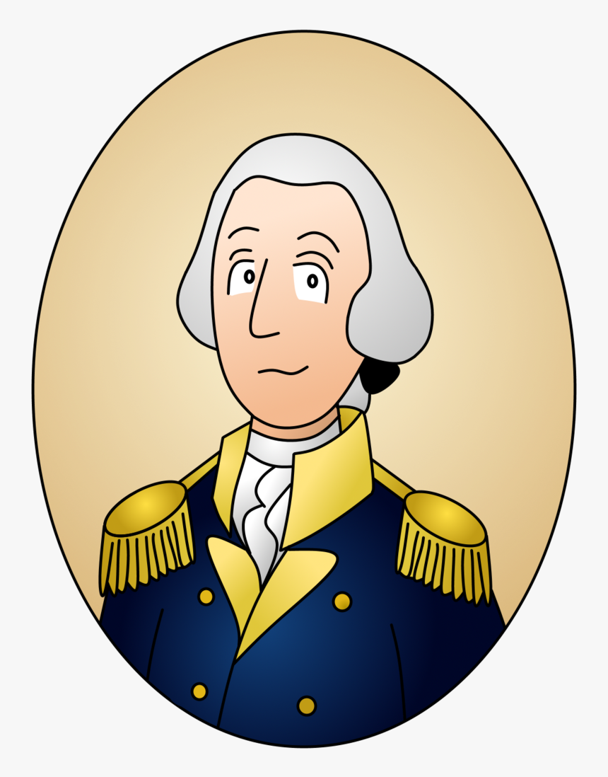 Clip Art A Portrait Of General - General George Washington Cartoon, HD Png Download