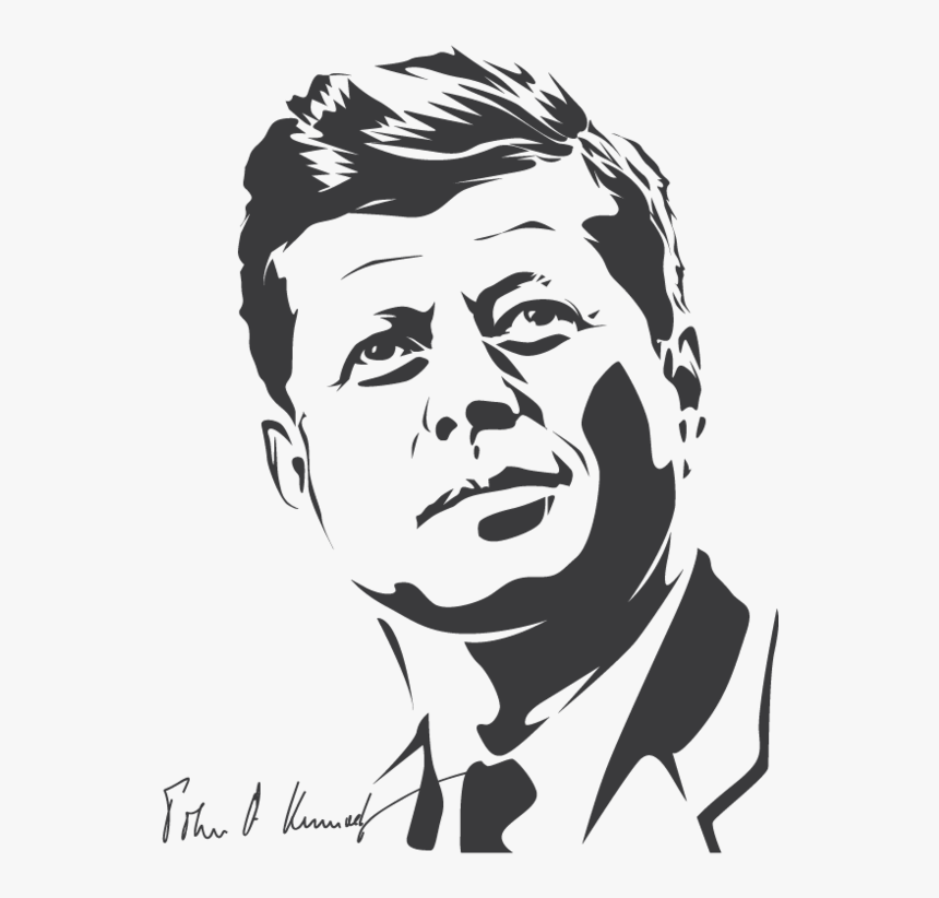 Transparent George Washington Clipart Black And White - John F Kennedy Png, Png Download