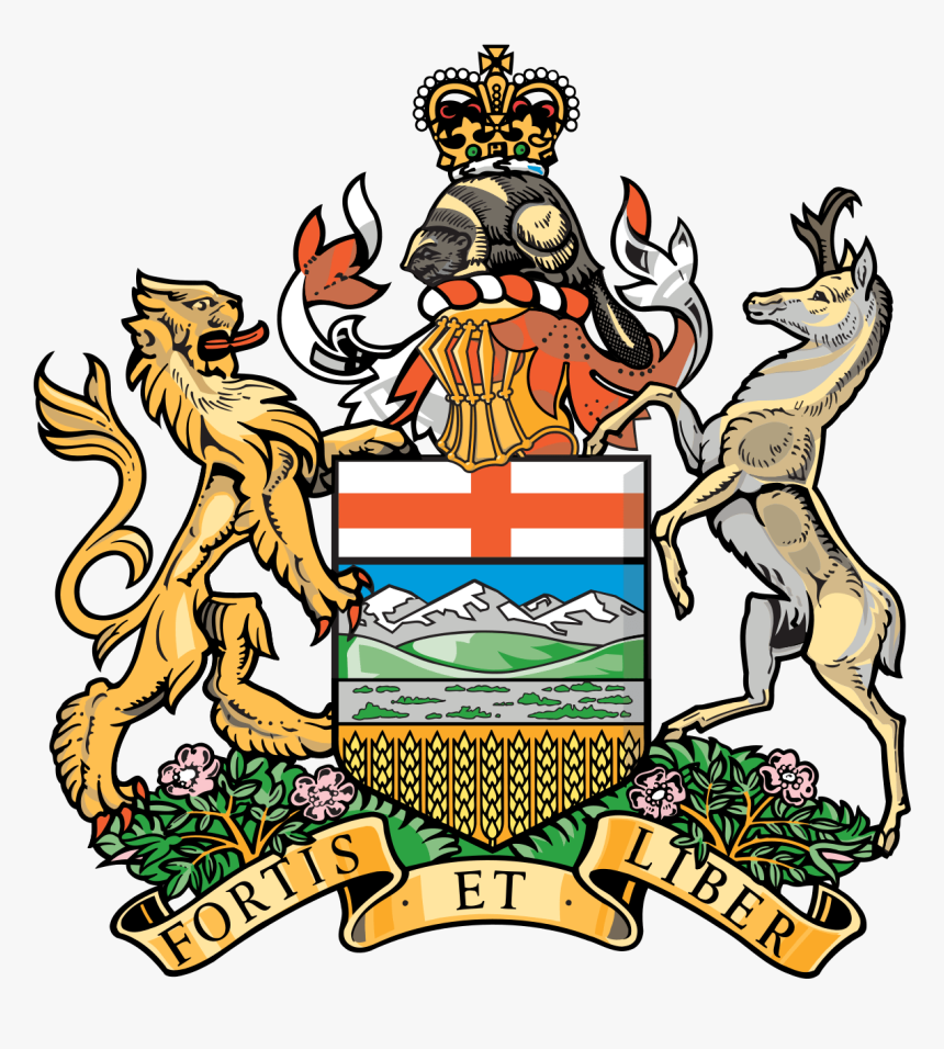 Coat Of Arms Alberta - Alberta Coat Of Arms, HD Png Download