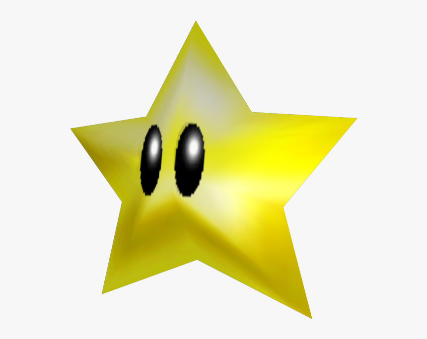 Mario Free On Dumielauxepices - Power Star Mario 64, HD Png Download