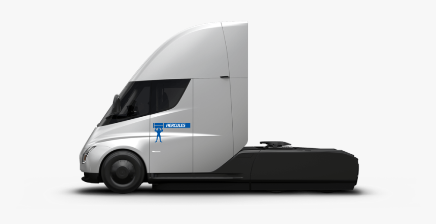 Tesla Semi With White Background, HD Png Download