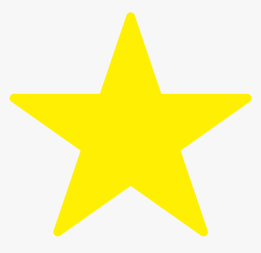 Review-star - Yellow Star No Background, HD Png Download