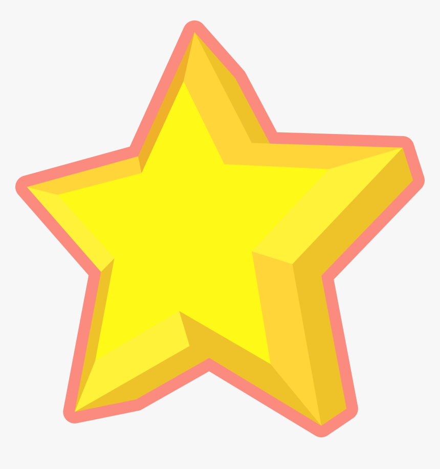 Simple 3d Star Clip Arts - Illustration, HD Png Download