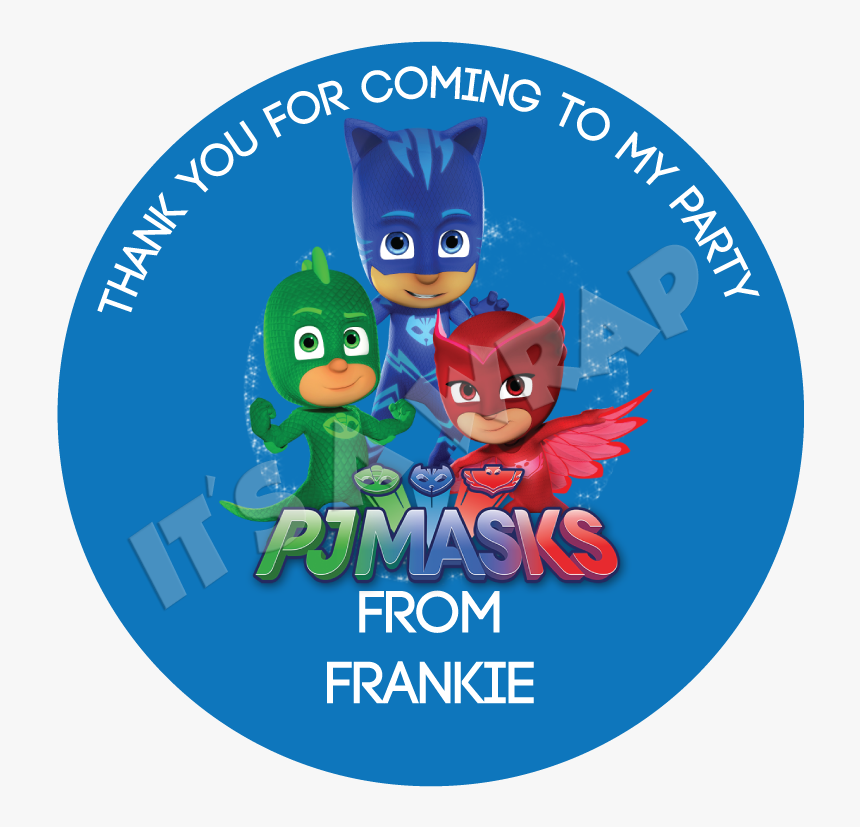 Pj Mask Thank You Card Png, Transparent Png