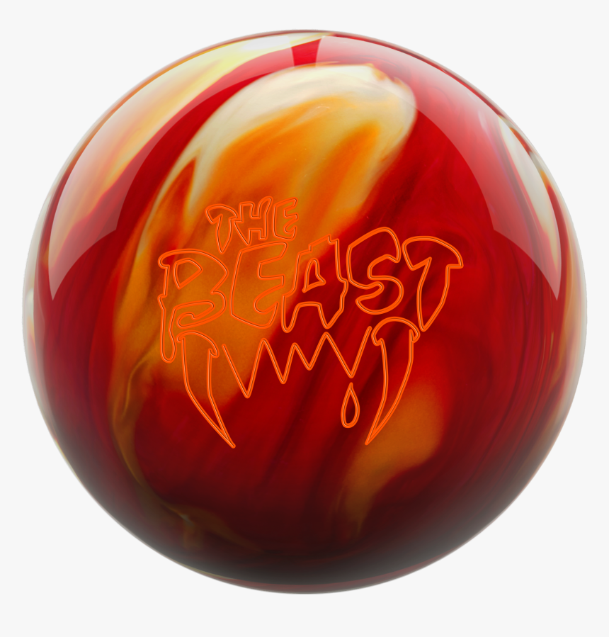Columbia 300 Beast Cherry/gold/white Bowling Ball, HD Png Download