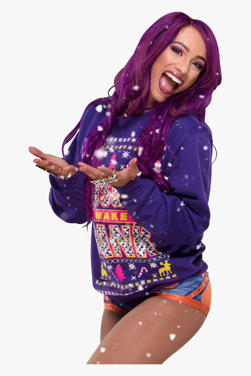Sasha Banks Lineart - Sasha Banks Christmas Sweater, HD Png Download