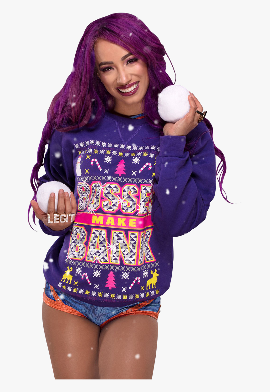 Sasha Banks Lineart - Sasha Banks Merry Christmas, HD Png Download