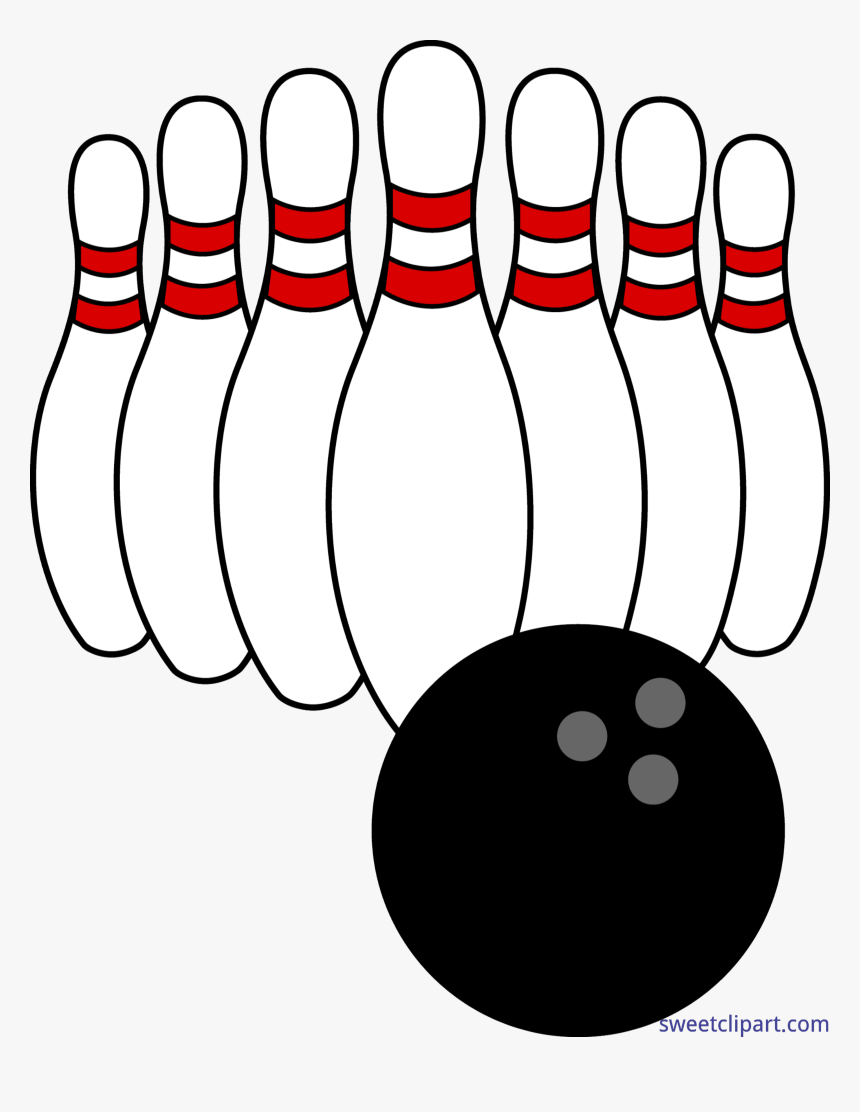And Pins Clip Art - Bowling Clipart, HD Png Download