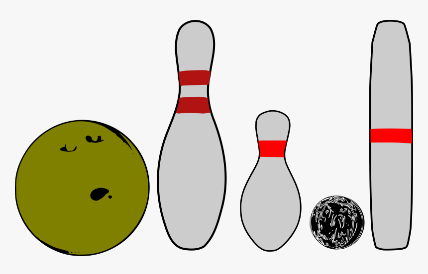 Bowling Pins And Balls Clip Arts - Duckpin Bowling Ball With Pin, HD Png Download
