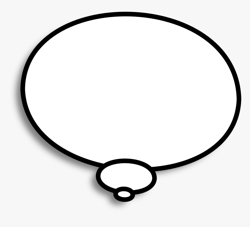 Speech Bubble Black Background, HD Png Download