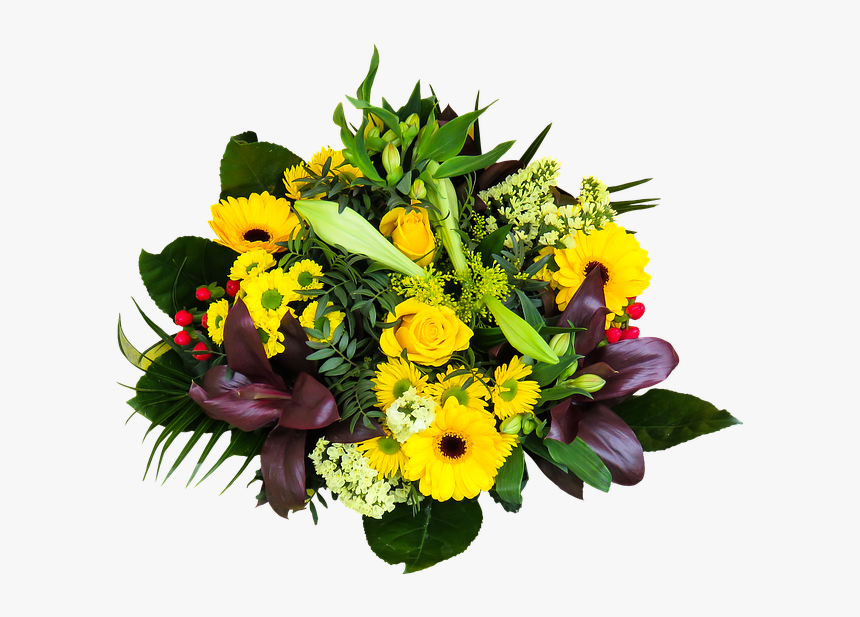 Flowers, Bouquet, Birthday Bouquet, Png, Isolated - Felicitación A Las Paloma, Transparent Png