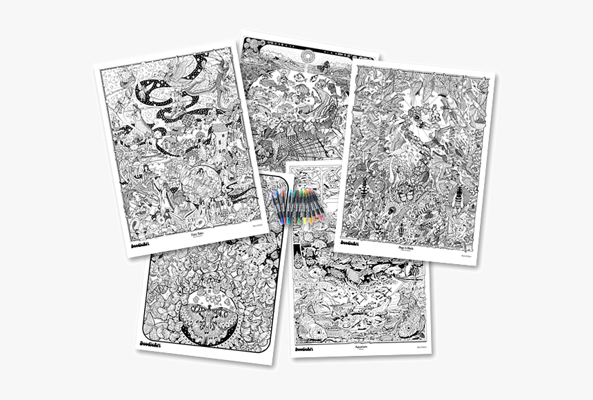 1970's Doodle Art, HD Png Download