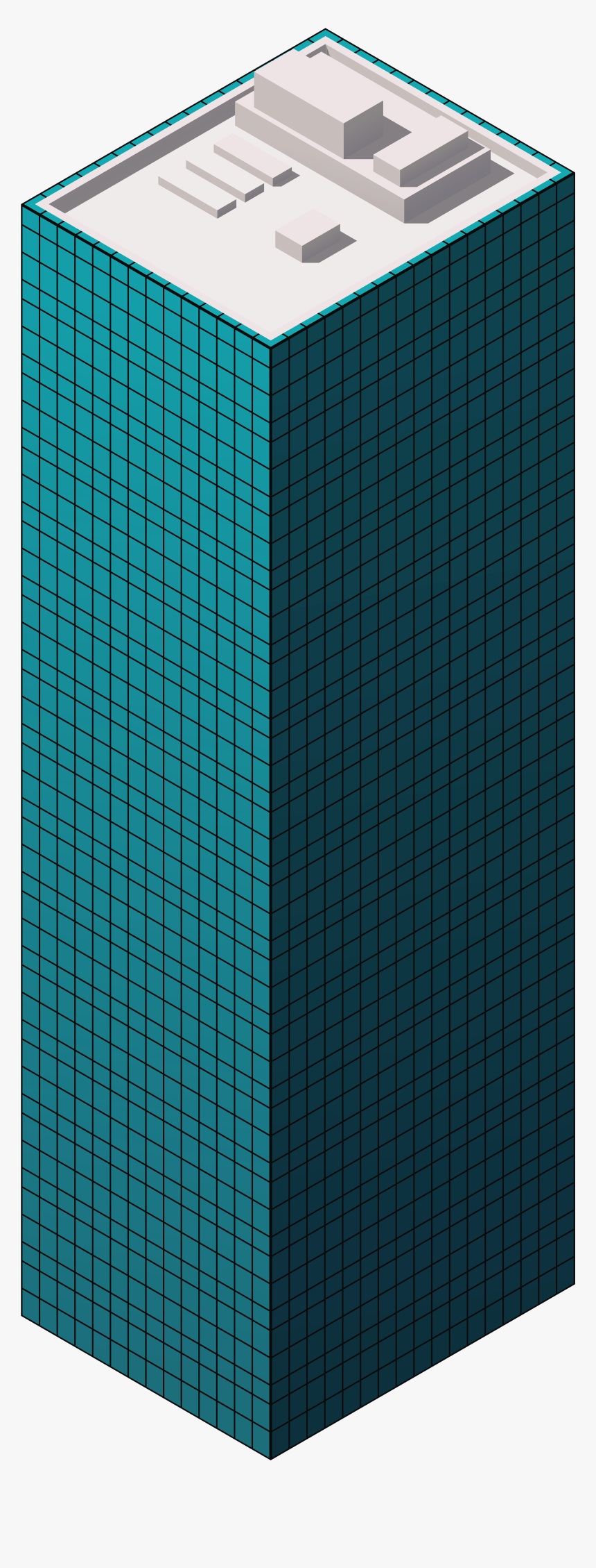 Blue Skyscraper Png Clipart - Blue Skyscraper Clip Art, Transparent Png