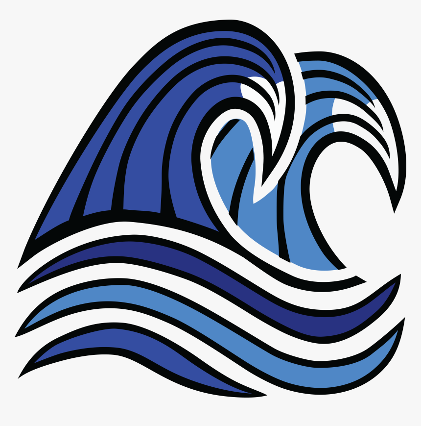 Free Clipart Of Ocean Waves - Waves Clip Art, HD Png Download