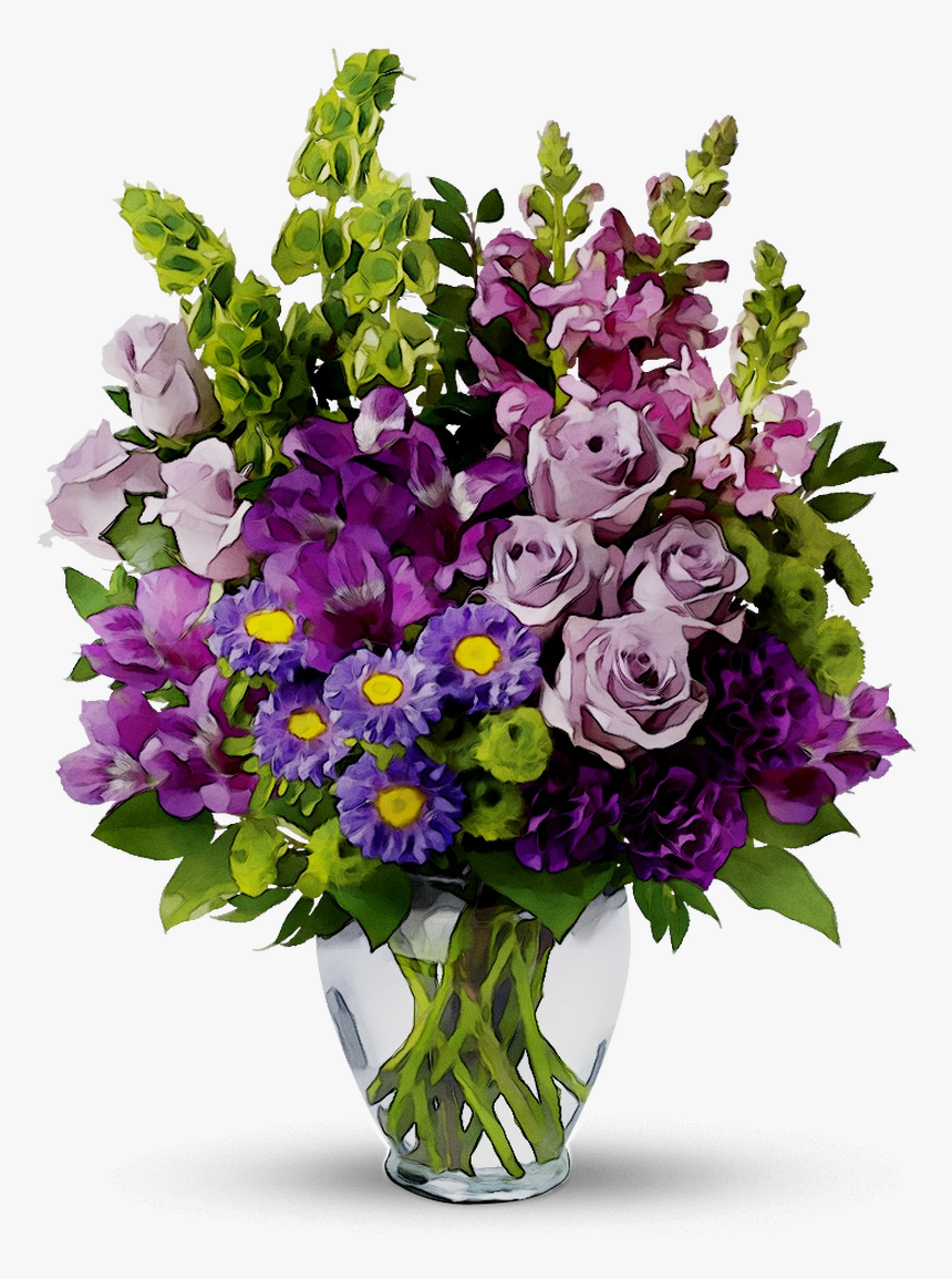 Cut Gift Bouquet Vase Flower Flowers Clipart - Pixabay Flowers Flower Flores Flower Bouquet Vintage, HD Png Download