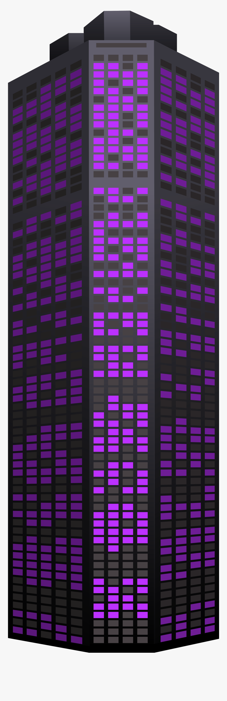 Purple Skyscraper Png Clip Art - Purple Skyscraper, Transparent Png