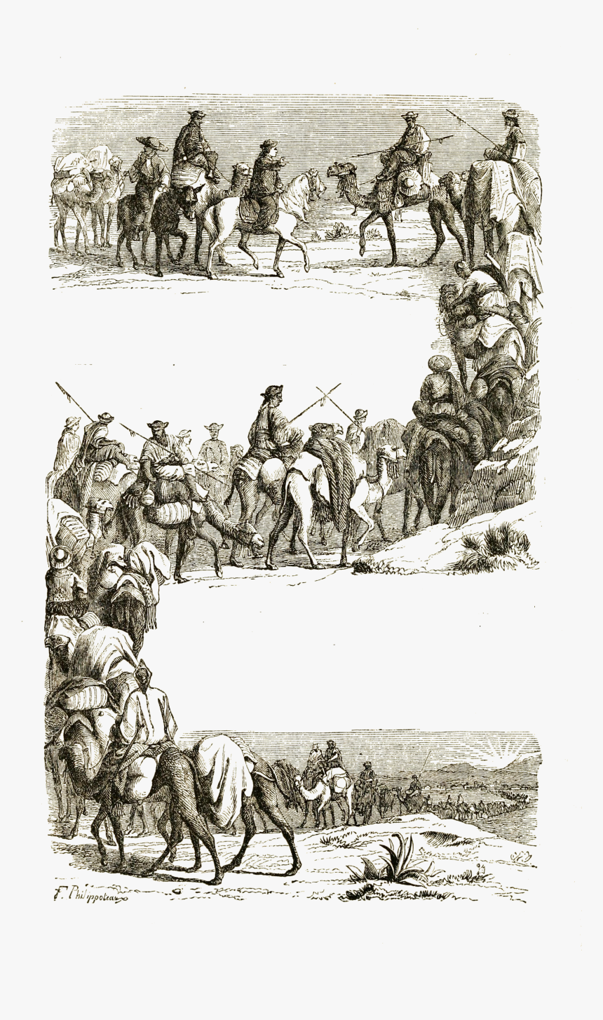 Tttc Vol I 132 Caravan Crossing The Desert - Illustration, HD Png Download