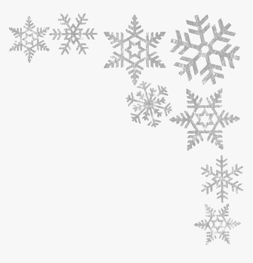 Photos V - 8 - 3 Png - , Winter - Transparent Background Snowflake Frame, Png Download