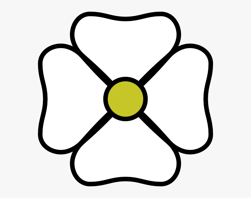 Flower Clipart Petal White - Yellow Life Is Good Flower, HD Png Download