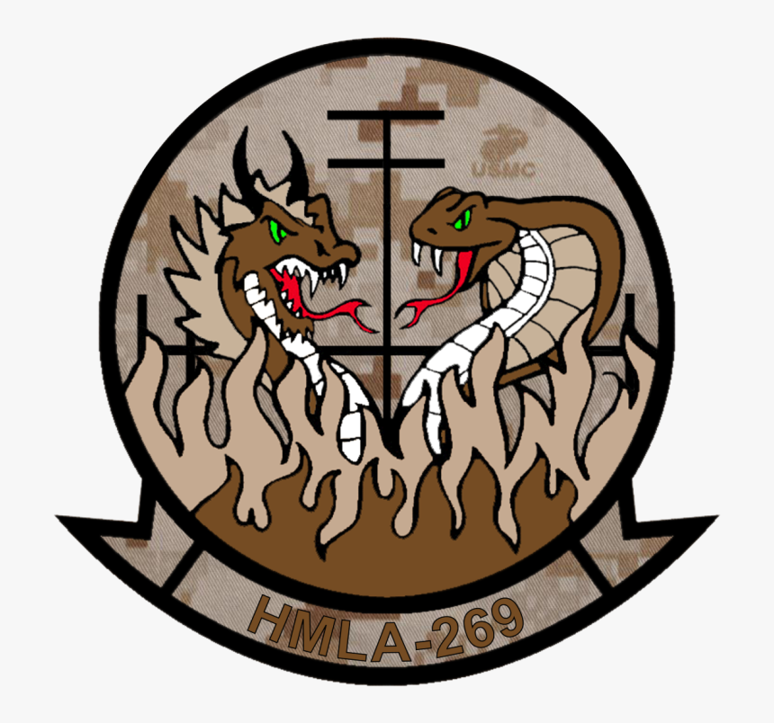 File - Hmla-269 - New - Patch - Desert - Hmla 269 Marine Corps, HD Png Download