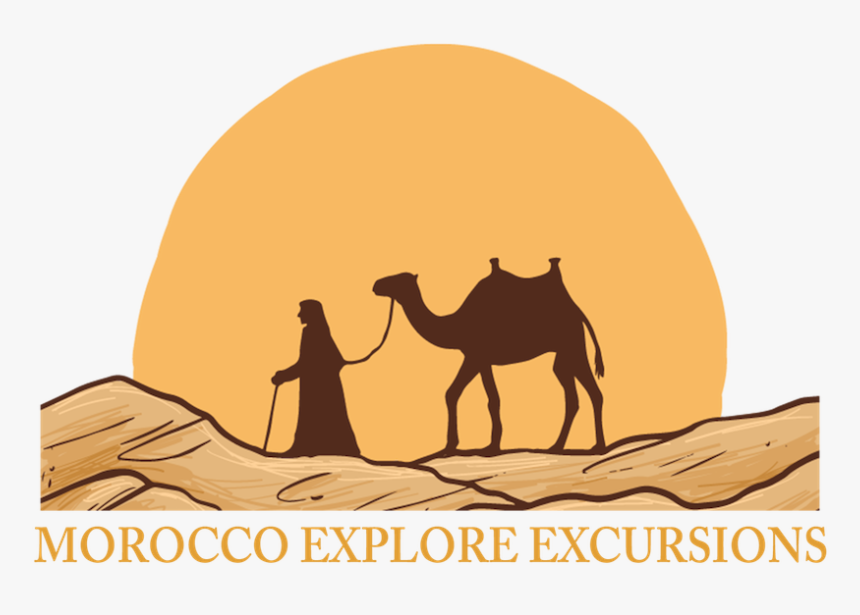 Camel Drawing In Desert , Png Download - Desert Drawing With Camel, Transparent Png