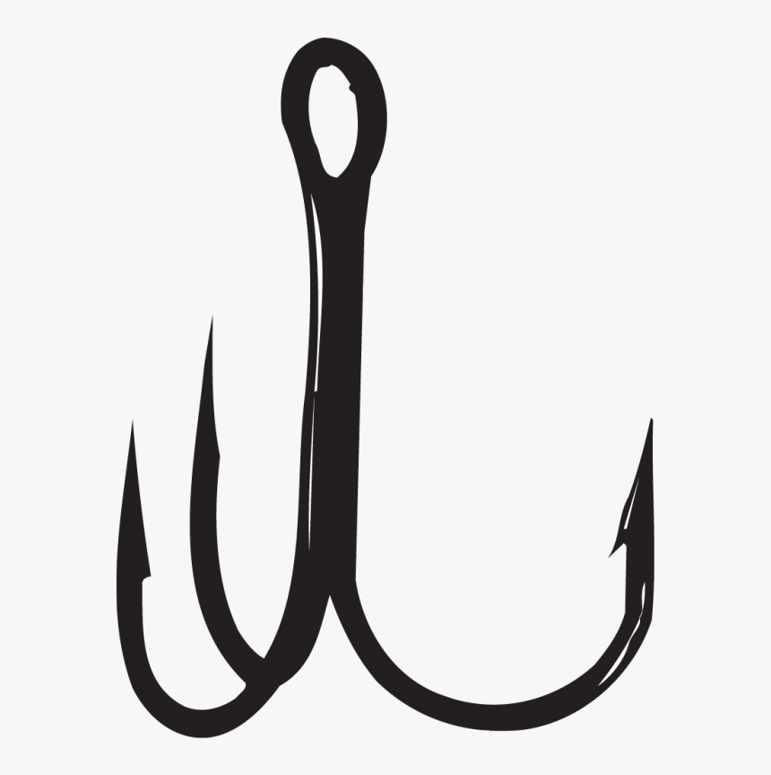 Transparent Fish Hook Clipart - Treble Fish Hook, HD Png Download