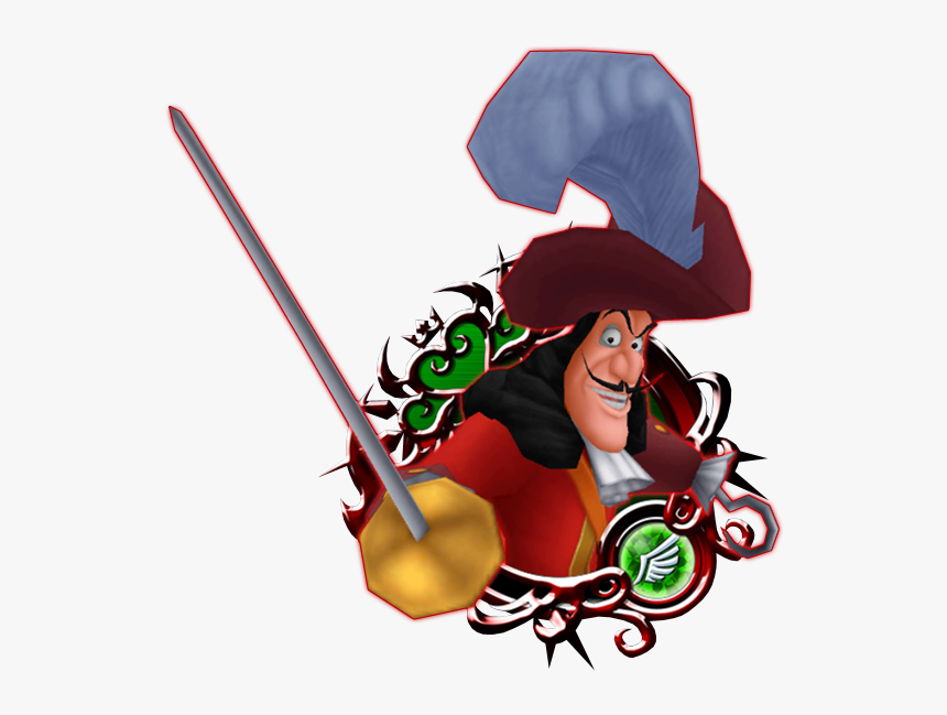 Captain Hook Png Transparent Image - Kingdom Hearts Pain And Panic, Png Download