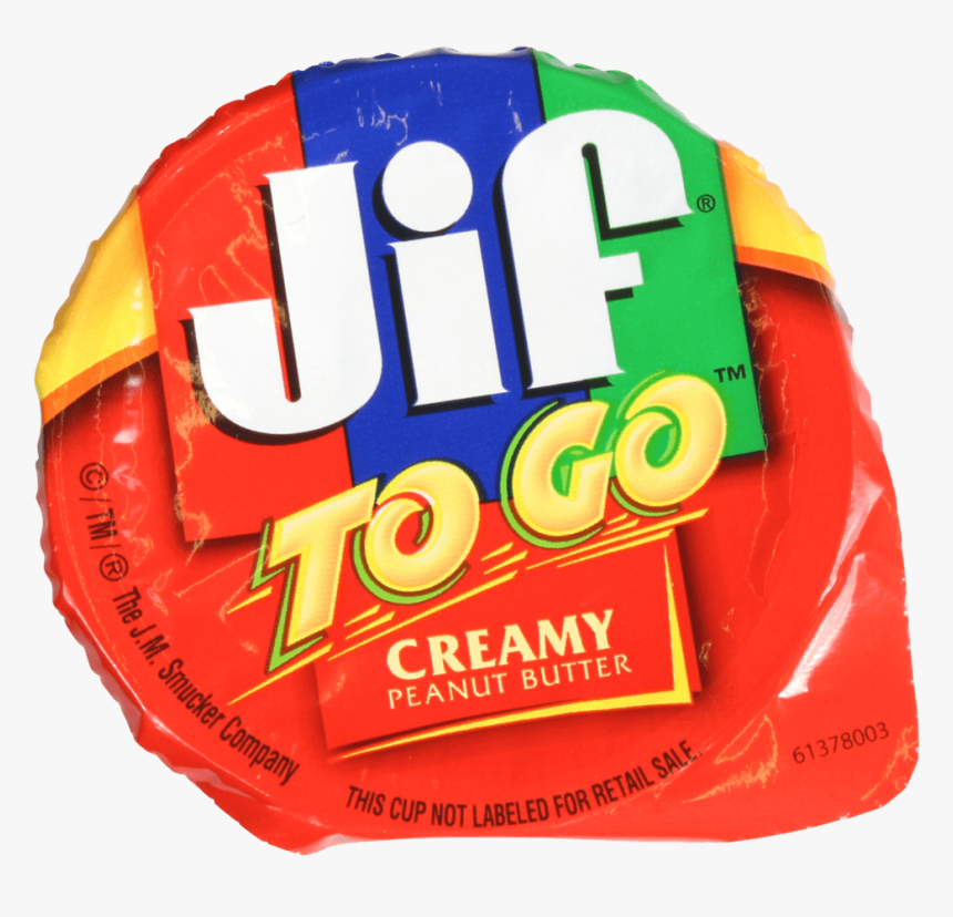 Jif Creamy Peanut Butter To Go - Snack, HD Png Download