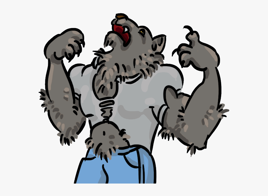 Cartoon Werewolf Transparent Background, HD Png Download