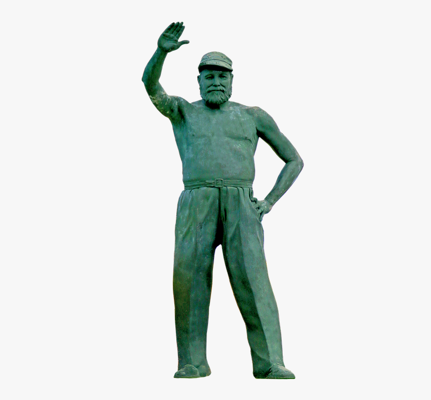 Cuba, Hemmingway, Statue, Sculpture, Png - Statue, Transparent Png